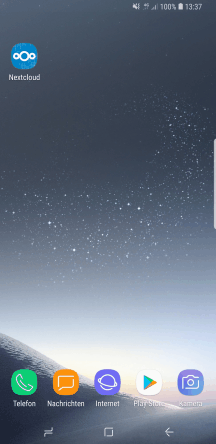 Android Nextcloud Startbildschirm